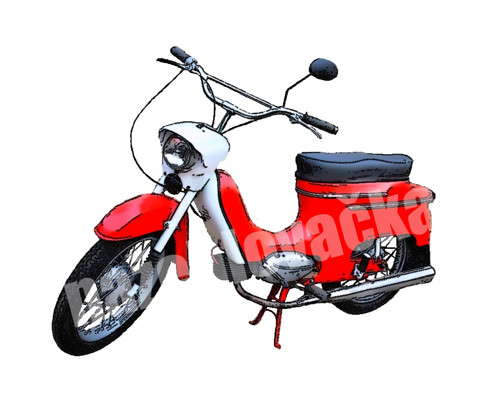 Nažehlovačka Česká motorka 21 sport 10x8 cm