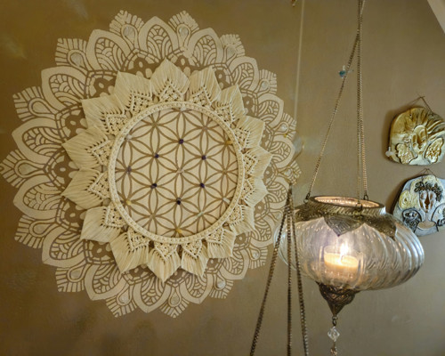 Macrame Mandala, Boho Rám Na Zrcadlo Nebo Jen Tak