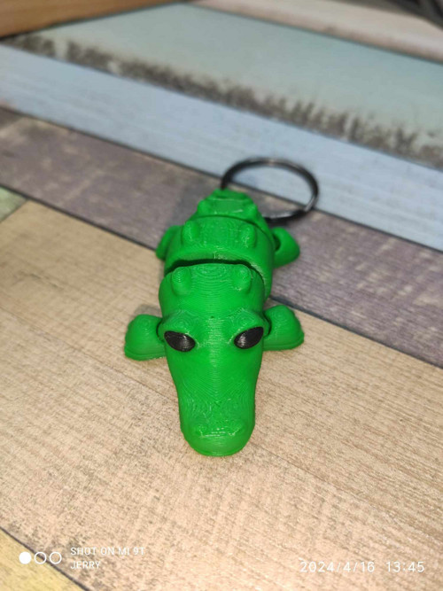 Malý Aligator - klíčenka- hýbací - barevný
