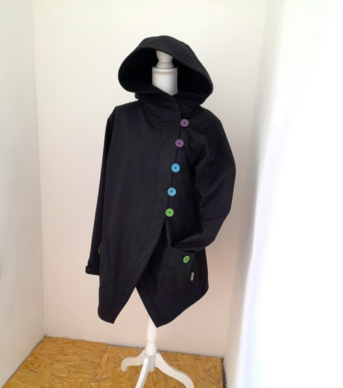 Softshellový kabát ČERNÝ XS-XXL (na zakázku)