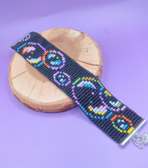 Tkaný náramek tlapky Bublinky -sleva 50%