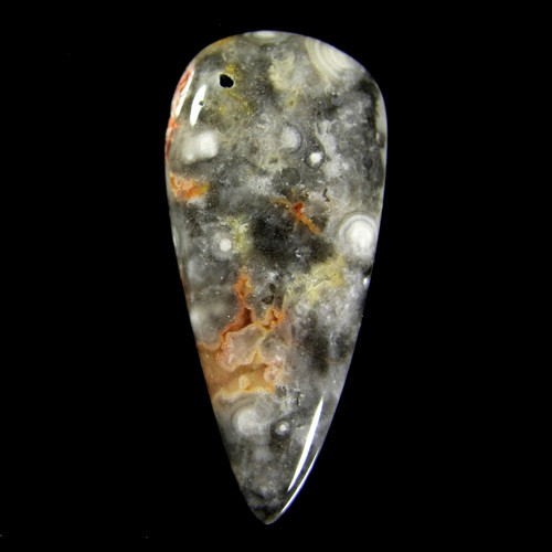 Ocean jaspis, kabošon, 22,23 ct., 34,2x15,4x5,9 mm