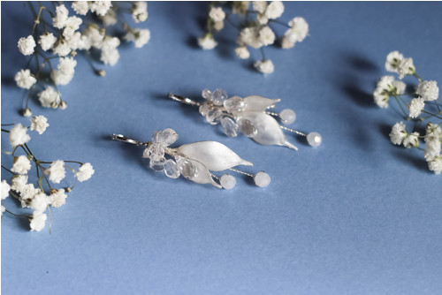 Náušnice Amélie s lístky a Swarovski