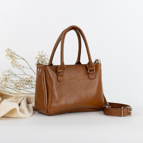 Kožená kabelka Stella Mini Style (brandy brown) — foto 1