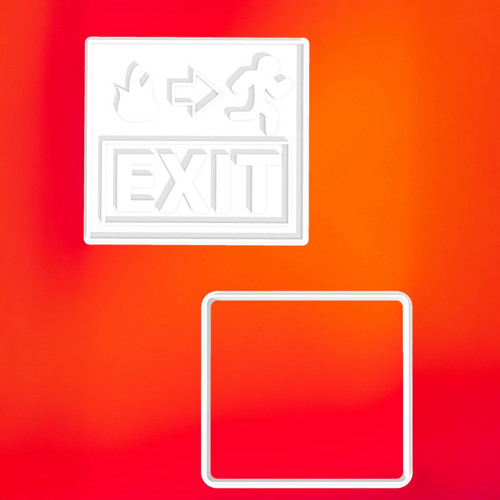Vykrajovátko HASIČI - exit únikový východ