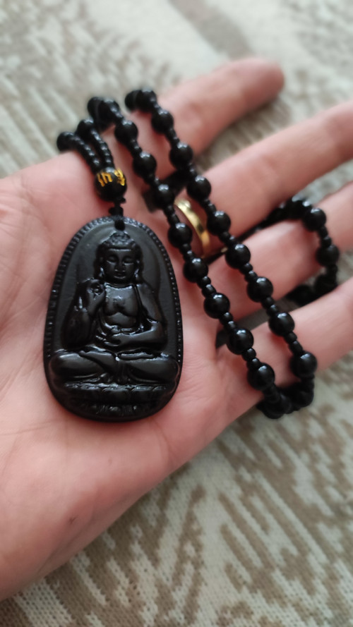Tibet náhrdelník meditační korálky s GANESHOU