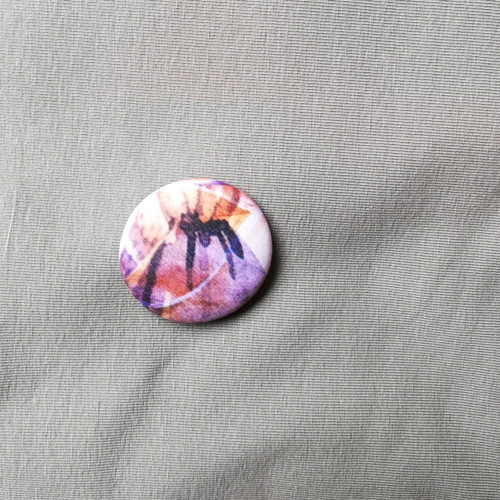Kulatá brož 3/knoflík/-pavouček pro štěstí