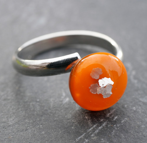 Oranžový prstýnek RR753