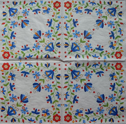 Folklor modré květy 4401 — foto 1