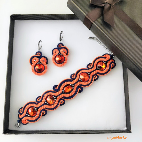 Dária soutache / sutaš sada šperku
