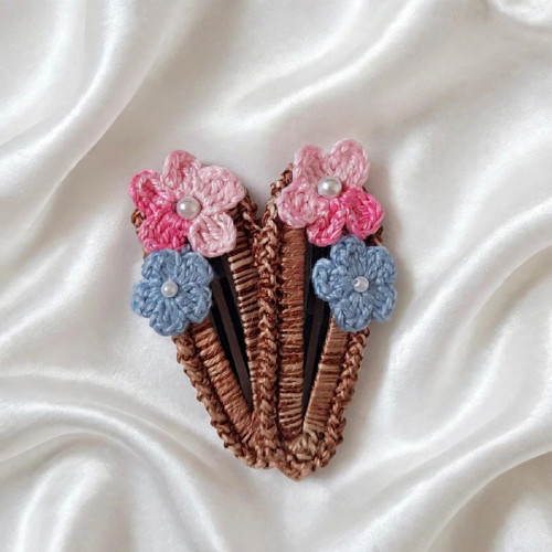 Ručně háčkované sponky - 6 cm