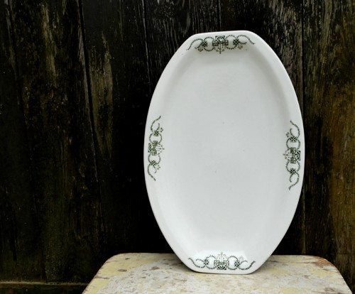 Čtyřlístky...secesní porcelánový tác