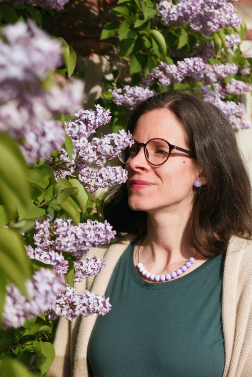 Korále lila — foto 1