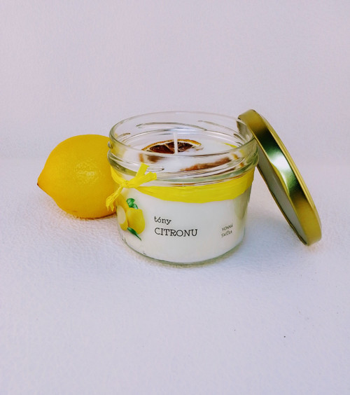 Sójová svíčka s tóny CITRONU