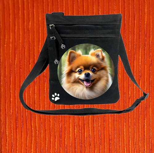 ŠPIC POMERANIAN TAŠKA MESSENGER reflex.tlapka