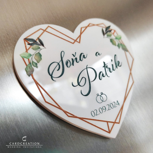 Svatební dárek, magnetka - č.002