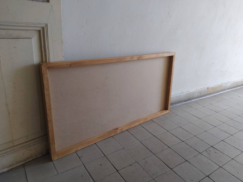 Dřevěný rám na mechový obraz 120 x 60 cm