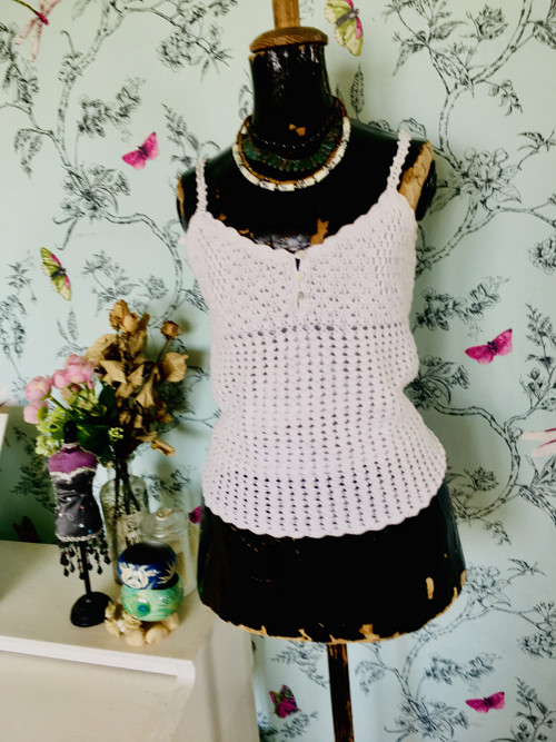 Top boho háčkovaný — foto 1