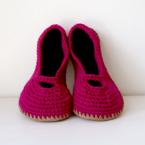 Ovenky balerínky v barvě pink vel.40