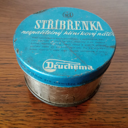 Plechová dóza Stříbřenka