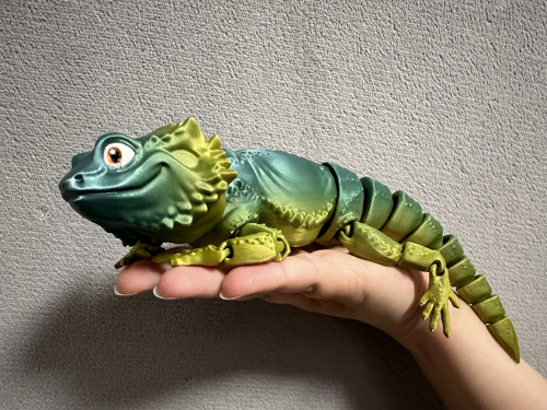 Agama Vousatá - 26 cm - 3D Tisk — foto 1