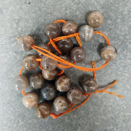 Sluneční kámen, korálek 8 mm, 3 ks