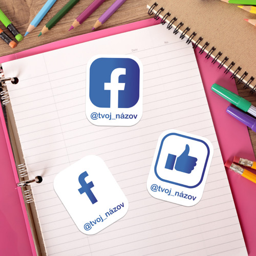017. Nálepky Facebook s tvým jménem 12 ks