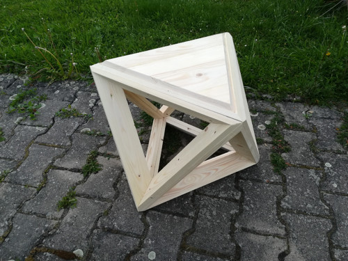 Kubismus, geometrie, stolička