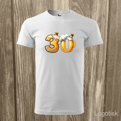 Narozeninové tričko PIVNÍ 30, 40, 50, 60