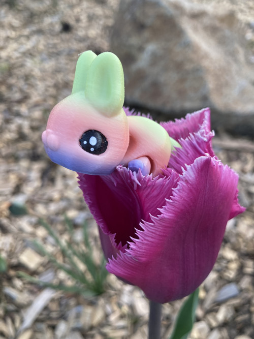 Mini králíček do kapsy - 3D tisk — foto 1