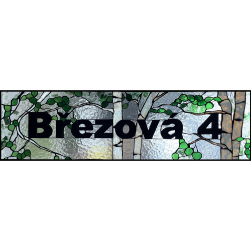 Vitráž "Název ulice"