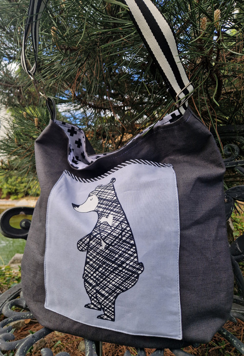 * THICKET GINGIBER ... lněná taška*cross*bag*vak
