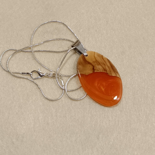 Přívěsek Tiger Orange metal olivovník No. 1203