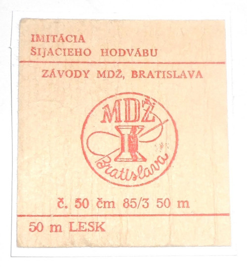 Rozložená papírová špulka • ZMDŽ Bratislava