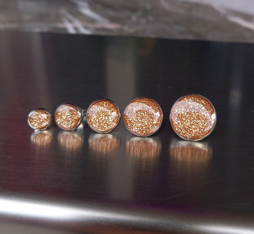 Zlaté třpytky 12 mm