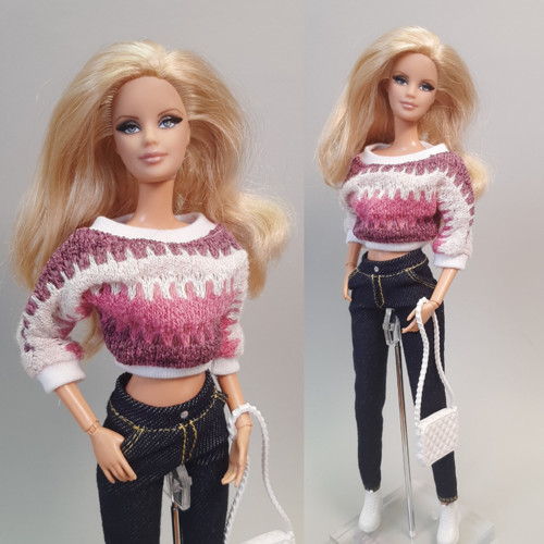 Svetřík pro Barbie růžový