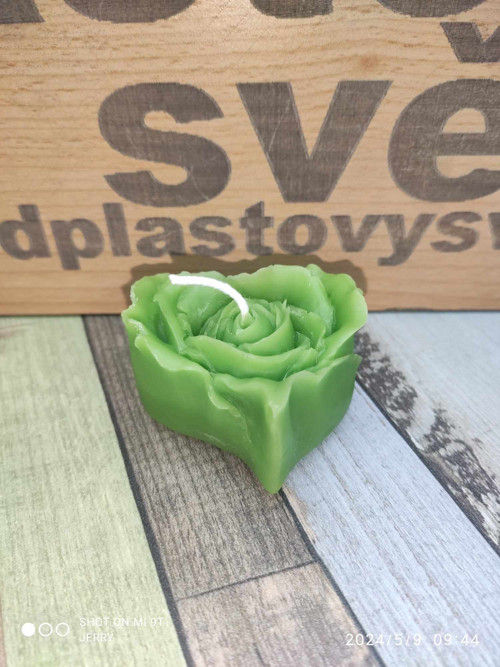 Srdíčko růže - svíčka