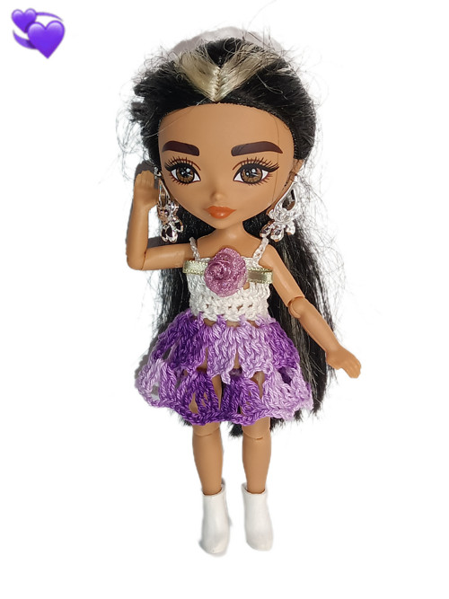 Šaty šatičky oblečky pro panenky barbie extra mini