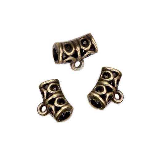 Filigránový závěs bronz 12mm, 2/10ks