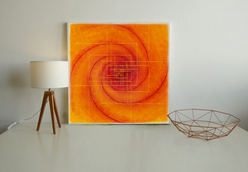 "Fibonacciho posloupnost" (51 x51 cm)