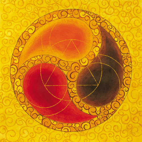 "Trojitá monáda" (51 x 51 cm)