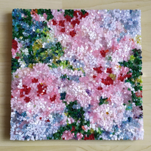 Mozaika sklo FLOWER abstrakce