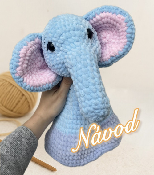 Návod na háčkovaného hajánka sloníka