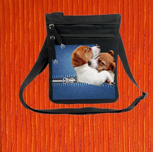 Jack Russell Teriér Taška Messenger "Jeans"
