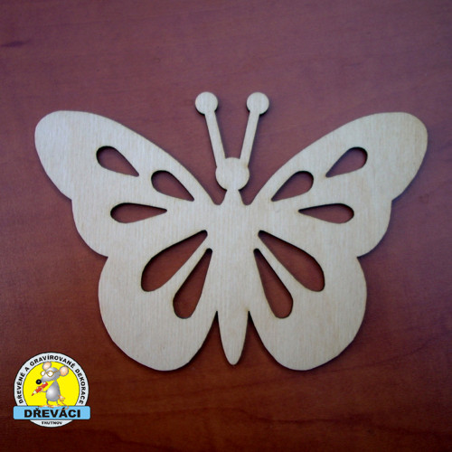 Dekorační MOTÝL - menší - 14 x 10 cm KV0271 RRRR