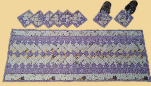 LEVANDULOVÁ POHODA - patchwork ubrus — foto 1