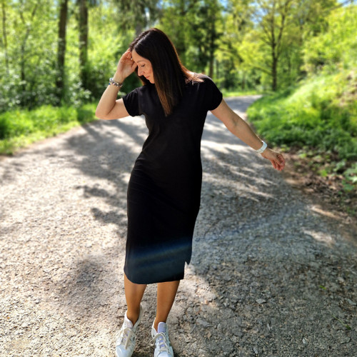 Černé midi šaty Maud...S — foto 1
