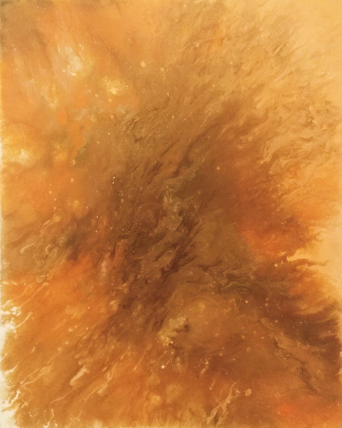 Tajemství života a vesmíru I. (40x50cm, akryl)