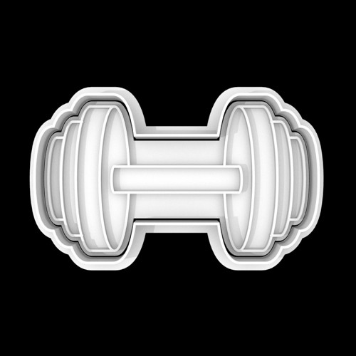 Vykrajovátko POSILOVNA FITNESS - činka
