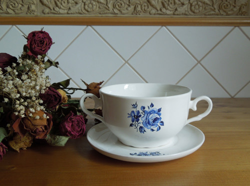 Porcelánová miska s talířkem